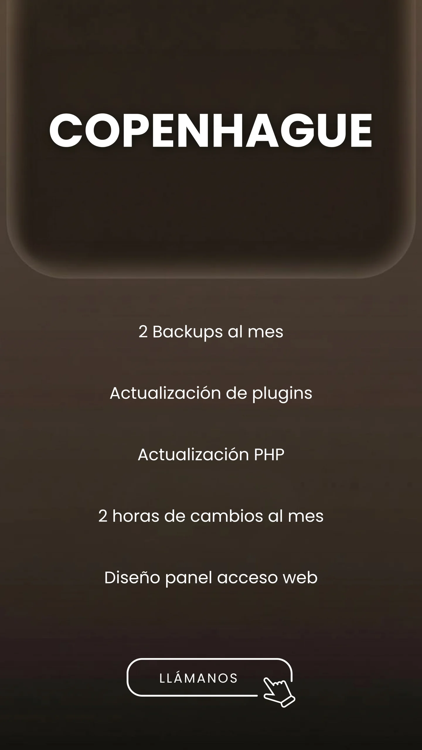 Copenhague Mantenimiento Web